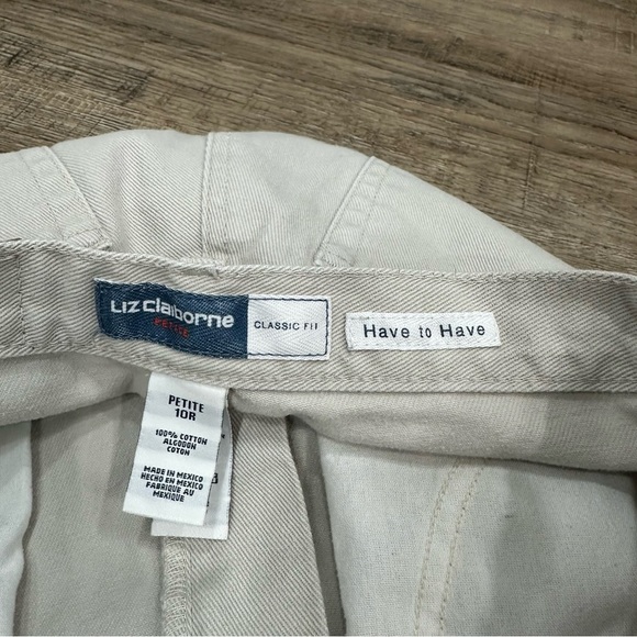 Liz Claiborne Light Gray Straight Jeans - Picture 3 of 3
